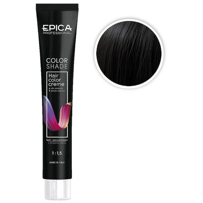Epica Colorshade Краска д/волос тон 1.0 черный холодный, 100 мл