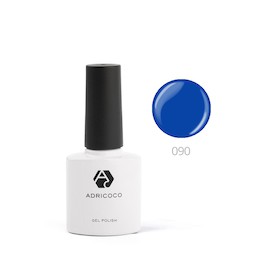 AdriCoco Лак для ногтей 8 мл тон 090 (ярко-синий )