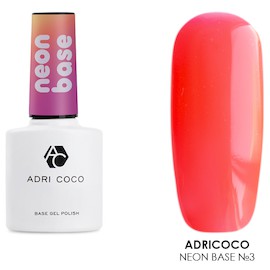 AdriCoco Neon base тон 03 сладкий грейпфрут 8 мл