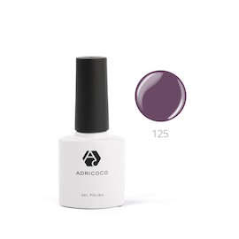 AdriCoco Лак для ногтей 8 мл тон 125 (серовато-фиолетовый)