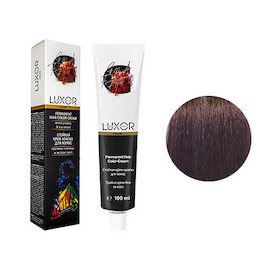 Luxor Стойкая Краска для волос тон 7.72 100 мл  блондин шоколадный фиолетовый.