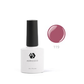 AdriCoco Лак для ногтей 8 мл тон 119 (розовое вино)