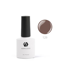 AdriCoco Лак для ногтей 8 мл тон 129 (шоколадный трюфель)