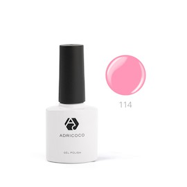 AdriCoco Лак для ногтей 8 мл тон 114 (розовая азалия )