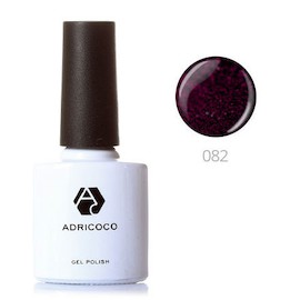 AdriCoco Лак для ногтей 8 мл тон 082 (мерцающая черная орхидея )